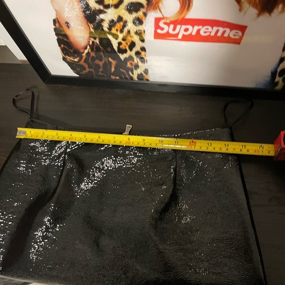 River Island Patent Leather Mini Skirt - Picture 9 of 11